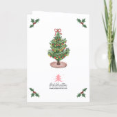 Logo Hand Drawn Charming Christmas Tree Business シーズンカード (裏面)