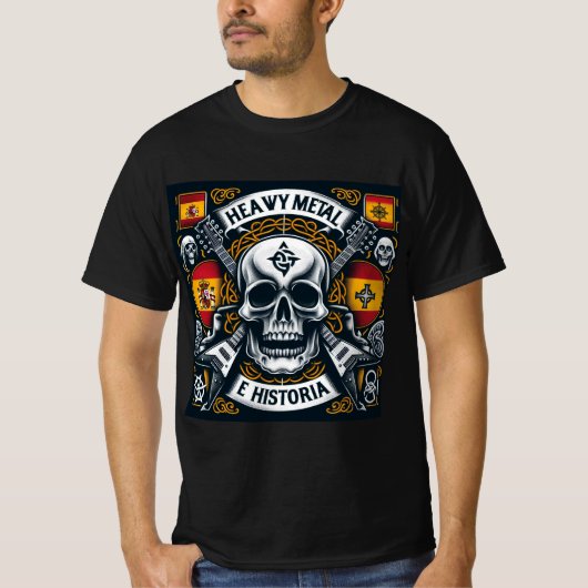 Logo Heavy metal e historia - Youtube Tシャツ (正面)