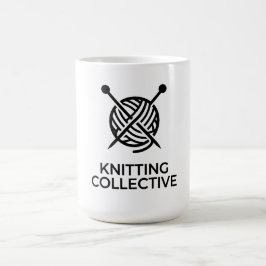 Logo Knitting Collective Pelote de Laine  コーヒーマグカップ