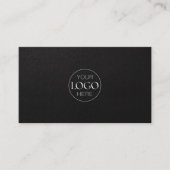 Logo | Luxury Leather Real Estate QR Code 名刺 (正面)