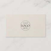 Logo | Luxury Leather Real Estate QR Code 名刺 (正面)
