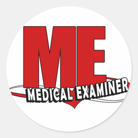 LOGO ME頭字語MEDICAL EXAMETER ラウンドシール (正面)