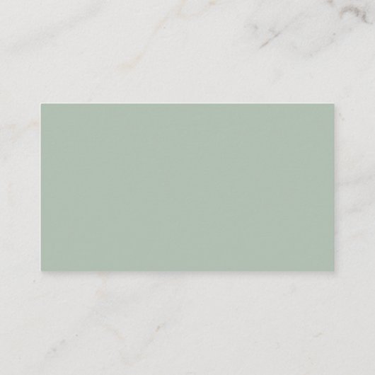 Logo Minimal Modern Vertical Sage Green 名刺 (裏面)