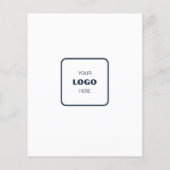 Logo Minimal Photo Business Marketing チラシ (裏面)