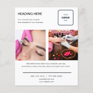 Logo Minimal Photo Business Marketing チラシ