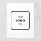 Logo Minimal Photo Business Marketing Flyer チラシ (裏面)