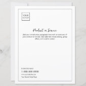 Logo Minimal White Business Marketing Flyer (正面)