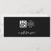 Logo Minimalist Script Modern Gift Certificate (裏面)