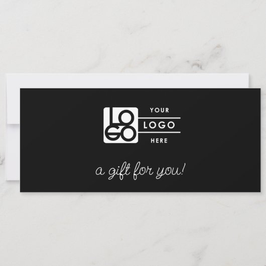 Logo Minimalist Script Modern Gift Certificate (裏面)