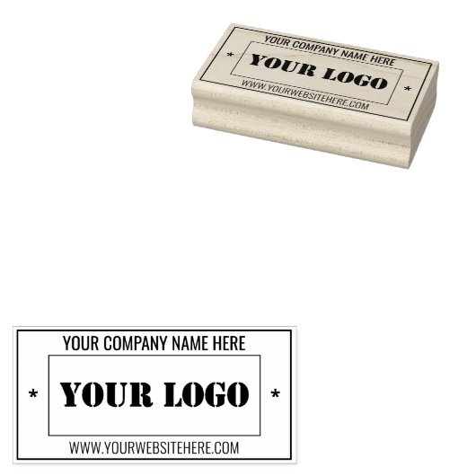 Logo Name Info Professional Rubber Stamp Example ラバースタンプ (押印)