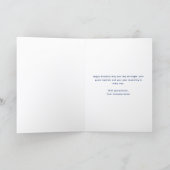 Logo Navy Blue Balloons Corporate Birthday Card シーズンカード (内部)