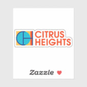Logo of Citrus Heights, California, USA シール (シート)