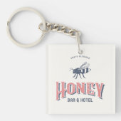 Logo of Honey Bar and Hotel キーホルダー (正面)