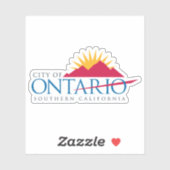 Logo of Ontario, California, USA シール (シート)