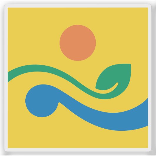 Logo of South Jeolla (Jeonnam), South Korea シール (正面)