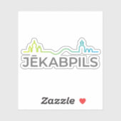 Logo of the city of Jēkabpils, Latvia シール (シート)