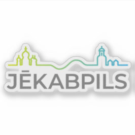 Logo of the city of Jēkabpils, Latvia シール