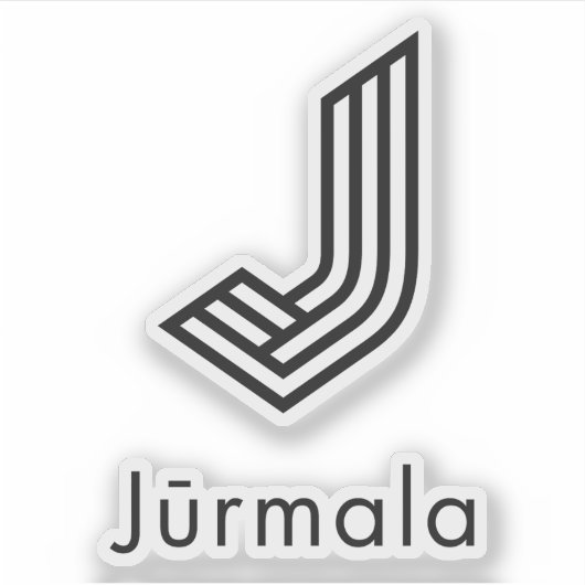 Logo of the city of Jūrmala, Latvia シール (正面)