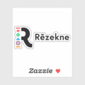Logo of the city of Rēzekne, Latvia シール (シート)