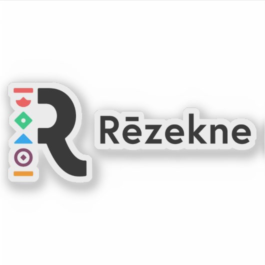 Logo of the city of Rēzekne, Latvia シール (正面)