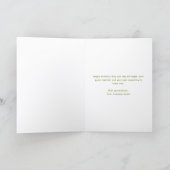 Logo Olive Green Balloons Corporate Birthday Card シーズンカード (内部)