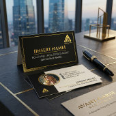 Logo & Photo Modern Minimalist Realtor Broker Agen 名刺