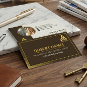 Logo & Photo Modern Minimalist Realtor Broker Agen 名刺