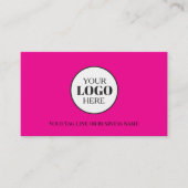  Logo Pink QR Code Instagram 名刺 (正面)