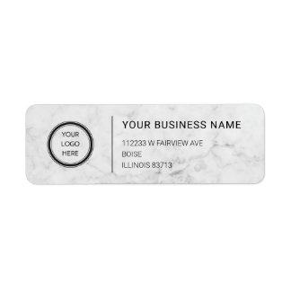 Logo Professional Business Return Address Label ラベル