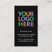 Logo QR Code and Text Custom Personalized 名刺 (正面)