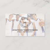 Logo QR Code Photo Overlay Sports Photographer 名刺 (正面)