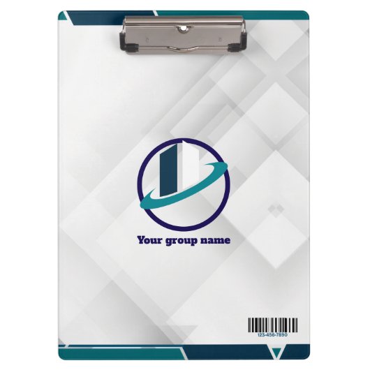  Logo & QR CODE white background クリップボード (正面)