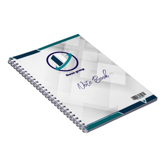  Logo & QR CODE white background ノートブック (右側)