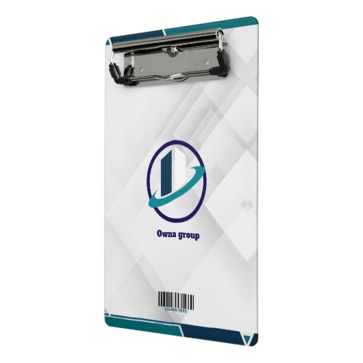  Logo & QR CODE white background ミニクリップボード (アングル2)