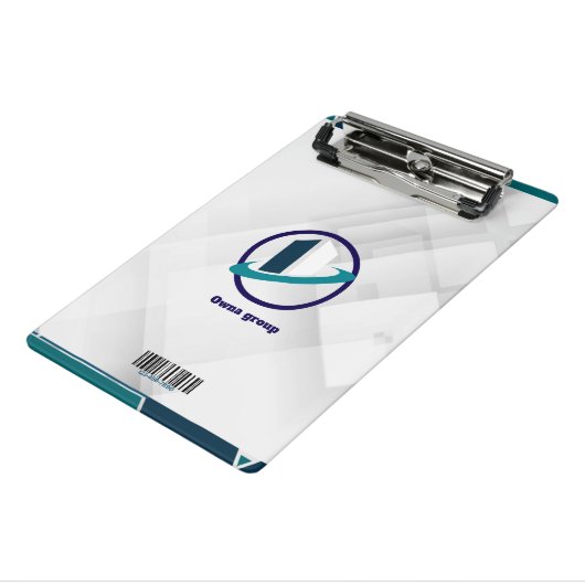  Logo & QR CODE white background ミニクリップボード (アングル3)