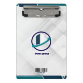  Logo & QR CODE white background ミニクリップボード (正面)