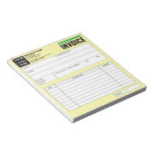 Logo, Sales Receipt Order Forms, Invoice Booklet ノートパッド (アングル)