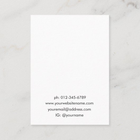 Logo Simple Minimal Jewelry Earring Display  名刺 (裏面)