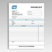 Logo Small Business Packing Slip Template Notepad ノートパッド