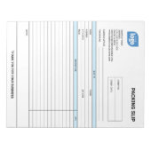 Logo Small Business Packing Slip Template Notepad ノートパッド (正面)