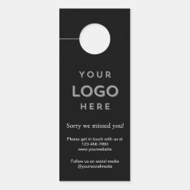 Logo Sorry We Missed You Promotional Business ドアノブサイン