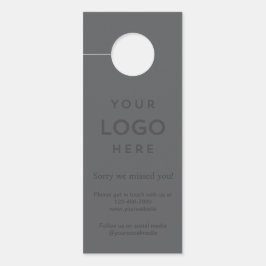 Logo Sorry We Missed You Promotional Business ドアノブサイン