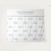 Logo Step Repeat Seminar Conference Event Backdrop タペストリー (正面(横))