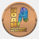 logo sticker ラウンドシール (正面)