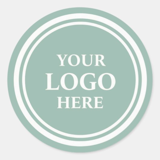 logo stickers for packaging, custom business ラウンドシール (正面)