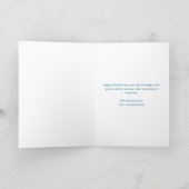 Logo Teal Blue Balloons Corporate Birthday Card シーズンカード (内部)