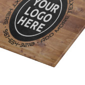 LOGO & TEXT | Custom Business Glass Cutting Board カッティングボード (角)
