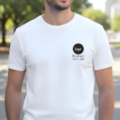 Logo Text Since Year Business Employees Customized Tシャツ