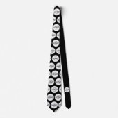 Logo Upload Custom Business Black Neck Tie ネクタイ (正面)