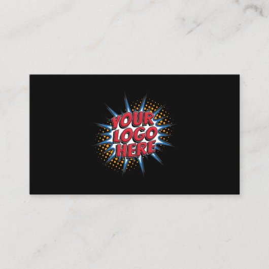 Logo Upload Modern Simple  名刺 (正面)